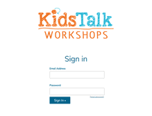 Tablet Screenshot of kidstalkworkshops.com